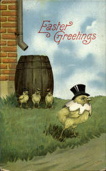 Easter Greetings Postcard