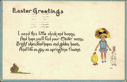 Easter Greetings Postcard