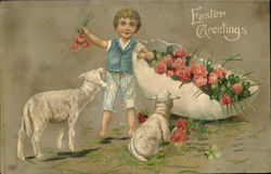 Easter Greetings Postcard