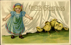 Easter Greetings Postcard