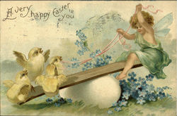 A Very Happy Easter To You Postcard