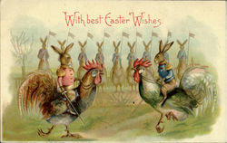 With Best Easter Wishes Postcard