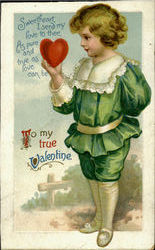 To My True Valentine Postcard