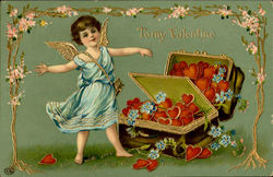 To My Valentine Cupid Postcard Postcard