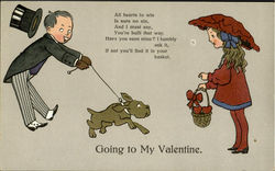 Going To My Valentine Couples Postcard Postcard