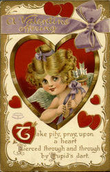 A Valentine Offering Postcard