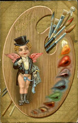 To My Valentine Cupid Postcard Postcard