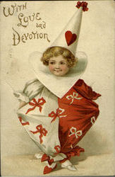 With Love And Devotion Children Ellen Clapsaddle Postcard Postcard