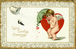 With Loving Greetings Postcard