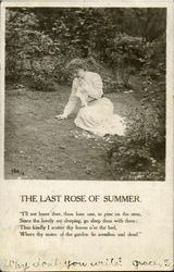 The Last Rose Of Summer Romance & Love Postcard Postcard