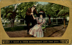 I Want A Little Sweetheart Just Like You Postcard