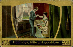 Good-Bye Little Girl Good-Bye Romance & Love Postcard Postcard