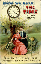 How We Pass The Time In This Town Postcard