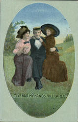 I've Had My Hands Full Lately Romance & Love Postcard Postcard