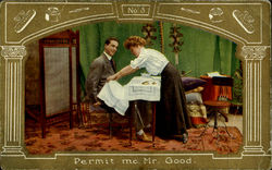 Permit Me Mr. Good Postcard