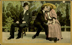 Two Is Company Three Is A Crowd Postcard