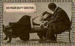 Do Your Duty Doctor Romance & Love Postcard Postcard