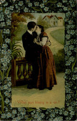 Who Says Kissing Is A Sin? Postcard