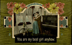 You Are My Best Girl Anyhow Postcard