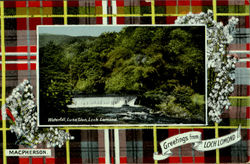 Waterfall Luss Glen, Loch Lomond Postcard