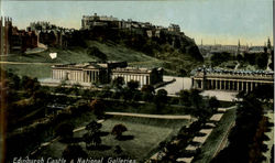 Edinburgh Castle & National Galleries Postcard