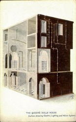 The Queen's Dolls House Postcard