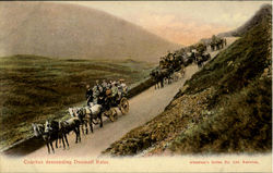 Coaches Descending Dunmail Raise England Postcard Postcard