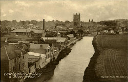 Tewkesbury Abbey & River Avon Postcard