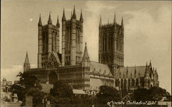 Lincoln Cathedral S. W Postcard