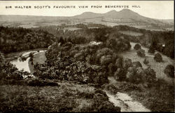 Sir Walter Scott's Favourite View From Bemersyde Hill England Postcard Postcard