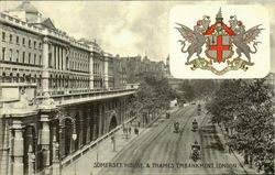 Somerset House & Thames Embankment London, England Postcard Postcard