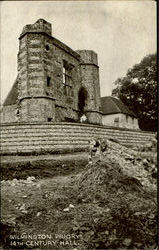 Wilmington Priory 14Th Century Hall England Postcard Postcard