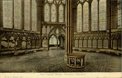 The Chapter House Salisbury Cathedral England Postcard Postcard