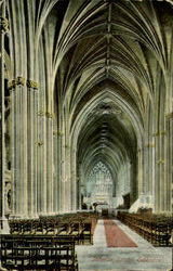 Interior Bristol Cathedral England Postcard Postcard