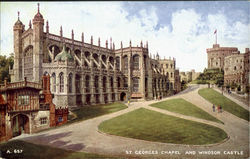 St. Georges Chapel And Windsor Castle England Postcard Postcard