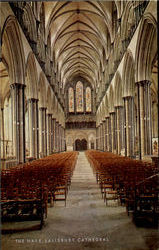 The Nave Salisbury Cathedral England Postcard Postcard