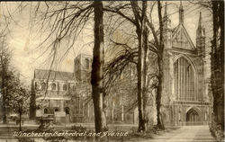 Winchester Cathedral And Avenue Postcard