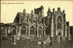 Melrose Abbey From South - West England Postcard Postcard