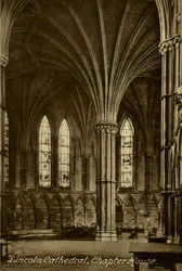 Lincoln Cathedral Chapter House England Postcard Postcard