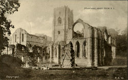 Fountains Abbey From S. E Postcard