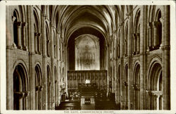 The Nave Christchurch Priory England Postcard Postcard