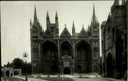 West Front Peterborough Cathedral Postcard