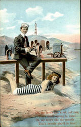 Beach Scene Postcard