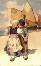 Dutch Kids Postcard