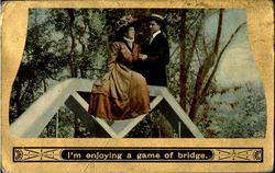 I'm Enjoying A Game Of Bridge Postcard