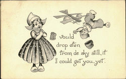 I Vould Drop Efer From De Sky Still Postcard