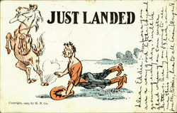 Just Landed Postcard