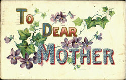 To Dear Mother Postcard