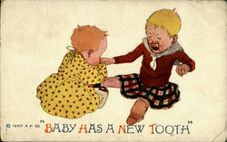 Baby Has A New Tooth Babies Postcard Postcard