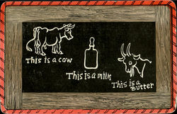 Cow Milk Butter Farming Postcard Postcard